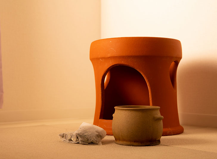 黄土よもぎ蒸し